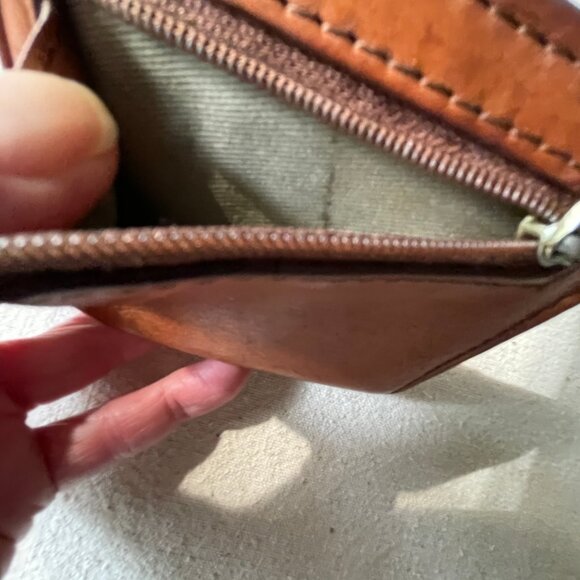 Fossil Small Brown Leather Button Close Wallet - Picture 10 of 10